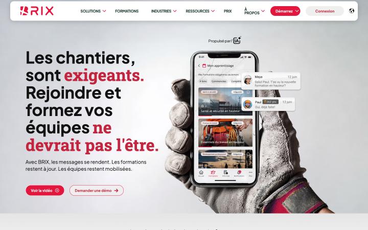Aperçu du site de BRIX